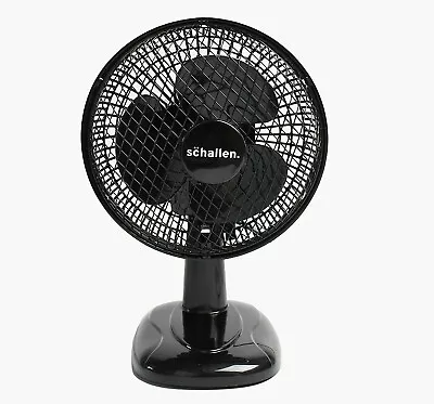£12.99 • Buy Shallen 6  Electric Portable Small Air Cooling Worktop Table Desk Top Fan BLACK