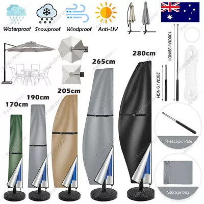 $18.49 • Buy Outdoor Cantilever Umbrella Cover Garden Patio Parasol Sun/Rain/Dust Protection