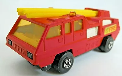 Matchbox S/f No.22-c Blaze Buster Fire Engine Red 'fire' Black Base White Int. • $14.39