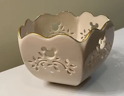 RARE Lenox Disney Mickey Mouse Ivory Porcelain With Gold Trim Bowl • $149.99