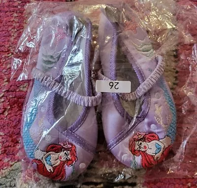 NEW 9.5 Girls Child Size 26 Lavender Mermaid Ocean Slipper Shoes Princess Cute • $7.99