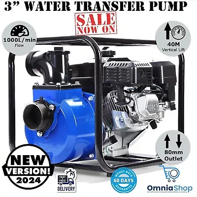 8HP 3  Petrol Water Transfer Pump Fire Fighting Garden Farm Irrigation Pumping • $261.97