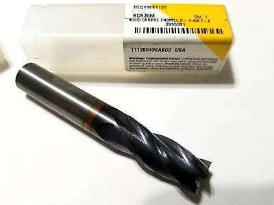 7/16  DIA X 1  LOC 4FL CARBIDE END MILL KENNAMETAL HEC438S4100 TiAlN COATED NEW • $30