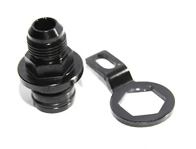 Black 10AN AN10 Rear Block Breather Fitting Adapter ForOil Catch Can B16 B18 B20 • $15.99