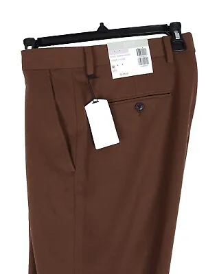 Alfani Men's Slim-Fit Stretch Solid Suit Pants Vicuna Brown 30x32 NWT • $26.21