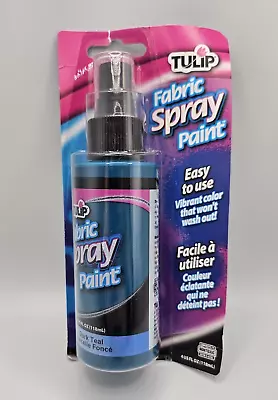 Tulip Fabric Paint Pump Spray DARK TEAL Mist Splatter Effect 118ml • £7.95