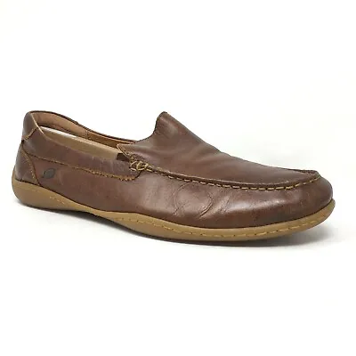 Born Watson Loafers Moccasins Shoes Mens Size 10.5 Brown Leather Casual Slip On • $31.17