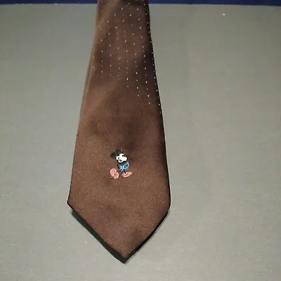 (BB) Vintage Mickey Mouse Neck Tie By CERVANTES Walt Disney MADE IN USA • $14.99