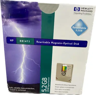 HP 88147J Rewritable Magneto-Optical Disk 5.2GB New • $8.99