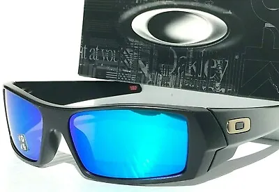 NEW* Oakley GASCAN Matte Black W POLARIZED PRIZM Sapphire Blue Sunglass 9014-50 • $128.87