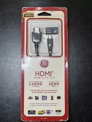 GE General Electric- Universal HDMI Mobility Connection Kit Micro To Mini HDMI • $7.81