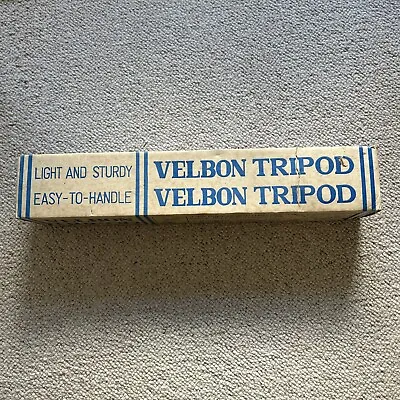 Vintage VELBON VE-3 Professional Adjustable Aluminium Tripod Pan & Tilt Head Box • £9.99