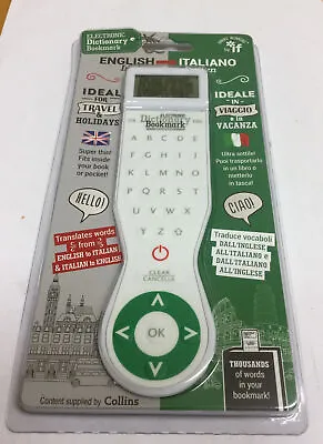 If Electronic Dictionary Bookmark English/Italian • £12.99