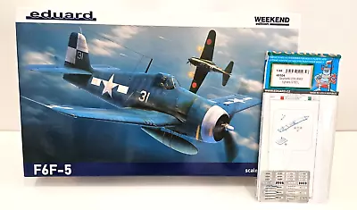 1/48 Eduard F6f-5 + Pe Usn Seatbelts #84181 New Weekend Airplane Model Hellcat • $36.99