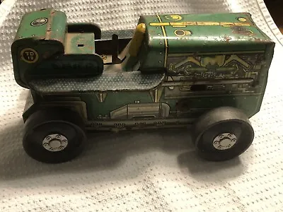 Vintage Marx Tin Wind-up Climbing Tractor TD 18 Diesel #12 W/ Front Plow - As Is • $7.50