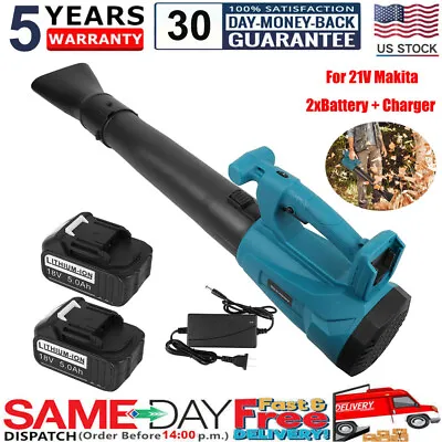 For 21V Makita Cordless Leaf Blower 6 Speed Electric Leaf Blower Battery+Charger • $79.99