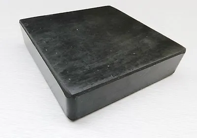 Jewelers Bench Block Rubber 4  X 4  Square 1  Thick Base For Steel Block Dapping • $10.18