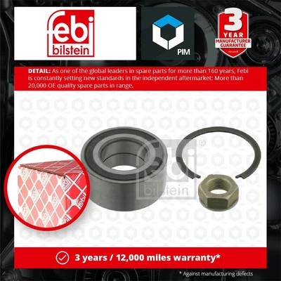 $120.76 • Buy Wheel Bearing Kit Fits CITROEN C8 2.0 Front Left Or Right 2002 On 1610911580 New