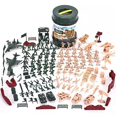 Military Soldier Playset Army Men Play Bucket Army Action Figures Playset • $51.99