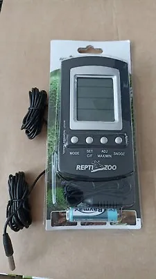 Reptile LCD Digital Max/Min Thermometer Hygrometer Alarm & Probe • £5