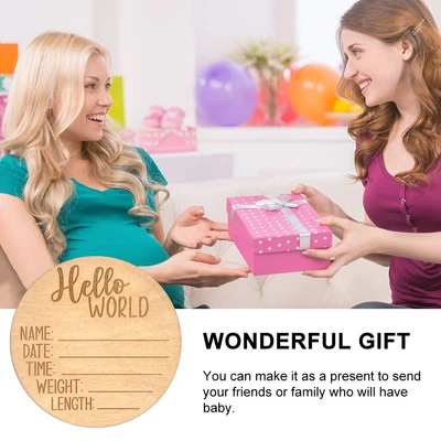 Anti Fade Photo Prop Nursery Hello World For Hospital Baby Announcement Sign • $10.24