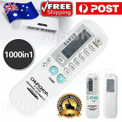 $9.95 • Buy Universal AC Remote Control Aircon Air Conditioner Multibrand 1000 In 1