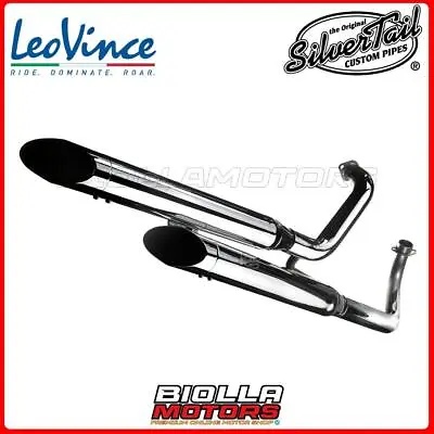 2243 EXHAUST SILVERTAIL YAMAHA XV VIRAGO 1100 1997 - K02 CHROMED STEEL 4T  By Le • $882.24