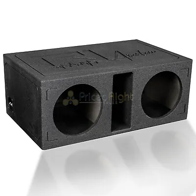 Dual 10  Ported Subwoofer Box Bed Liner Coated 3/4  MDF Vented Enclosure • $184.95