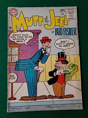 MUTT AND JEFF #79 1955 DC Comics Golden Age Humor Comic Strip • $8.99