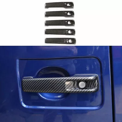 Fit For Benz 2019-2022 G-Class Carbon Fiber Exterior Side Door Handle Cover Trim • $87.29