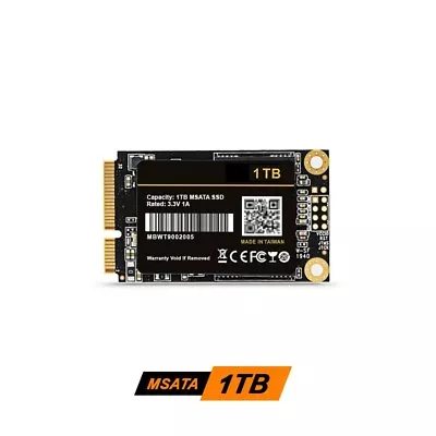 £26.99 • Buy Pondesk Mini PCIe 6GB/s MSATA3.0 32/64/128/240/512GB/1TB SSD Notebook Laptop