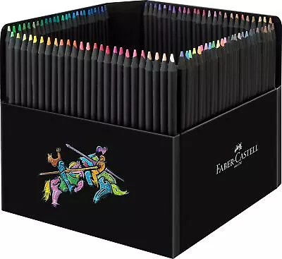 Faber-Castell Black Edition Colour Pencils Cardboard Wallet Of 100 Wood • $74.75