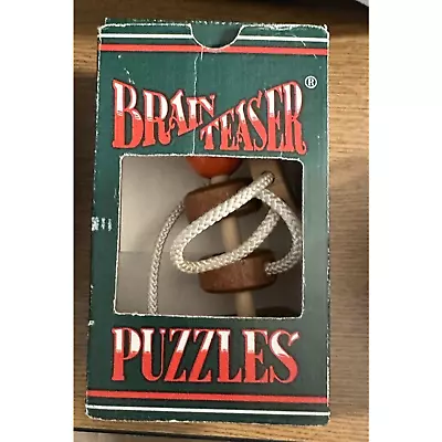 Vintage Wood Brain Teaser Puzzle Game By Channel Craft • $14.98