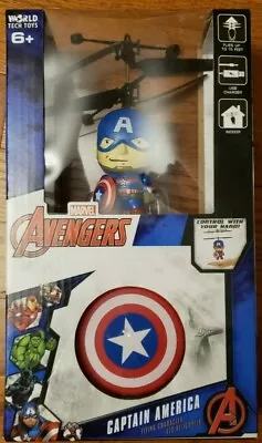 Marvel Avenger Captain America Flying Helicopter World Tech Toys New • $12.99