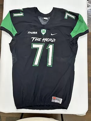 Marshall Thundering Herd Game Used / Worn Nike Football Jesey #71 Size XXL • $250