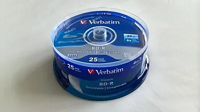 £23.99 • Buy Verbatim 25GB BD-R Blu-ray Discs (25-Pack) - GENUINE UK STOCK, NEW & SEALED