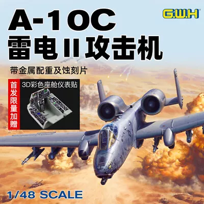 Great Wall Hobby L4829 A-10C Thunderbolt II Close Air Support Attack Aircraft • $160.18