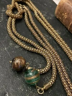 Vintage Necklace Necklace Jewelry Necklace Chain Pendant Necklace Murano Glass • $52.36