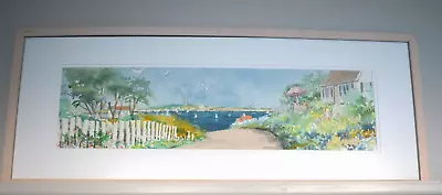 Harvey John Dodd Original Watercolor Of Sunset On Cape Cod 1994 • $99