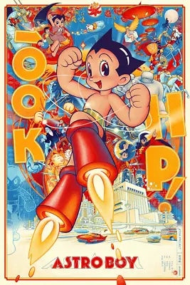 3D Lenticular Martin Ansin Astro Boy LE #/50 Poster Art Screen Print Mondo Manga • £289.53