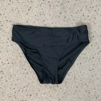 New J.CREW Size SMALL Black Full Coverage BIKINI BRIEF Swim Suit Women’s • $17.95