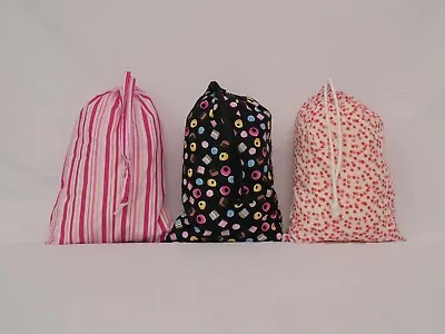 Poly Cotton 'Patterned' Design Drawstring Bags • £1.79