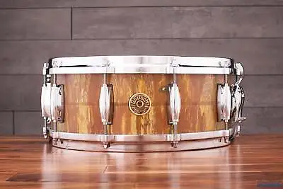 Gretsch 14 X 5.5 Keith Carlock Signature Vintage Patina Brass Snare Drum Ex-dem • $1229.67