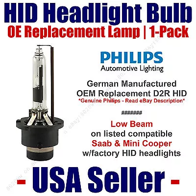 HID Headlight Low Beam GENUINE German Fits Select Saab & Mini Cooper D2R • $65.93