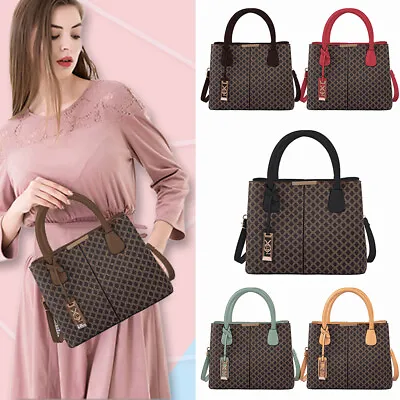 Women Lady Leather PU Handbags Messenger Shoulder Bags Tote Retro Satchel Purse • $17.89