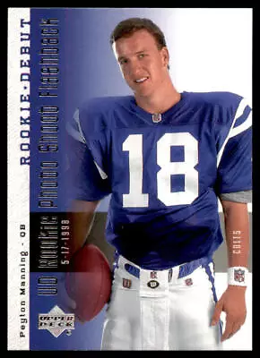 2006 UD Rookie Debut #RPF71 Rookie Flashback Peyton Manning Colts • $1.50