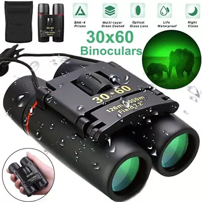 30X60 Binoculars Day/Night Vision Military Army Goggles Hunting Hiking Telescope • £13.14