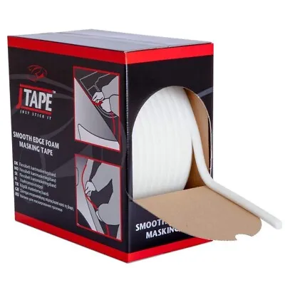 J Tape Smooth Edge Foam Masking Tape For Paint Spraying 13mm X 50m • £18