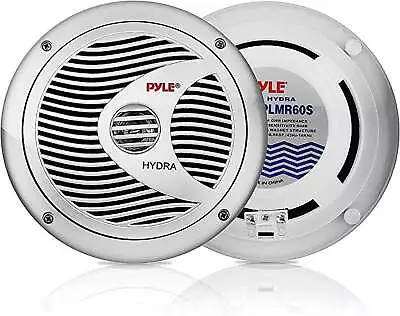 6.5” Dual Marine Speakers - 2 Way Waterproof And Weather Resistant Outdoor Audio • $27.14