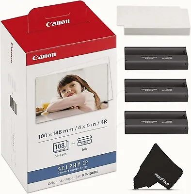 Canon Selphy KP-108IN Color Ink Paper Photo Paper & Printer Photo Paper • £24.99